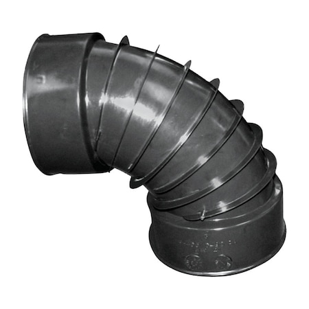 Advanced Drainage Systems Advance Drainage Systems 3 in. Snap X 3 in. D Snap Polyethylene 7 in. 90 Degree Elbow 1 pk 0390AA